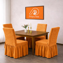 Premium Golden Color Turkey Chair Cover set