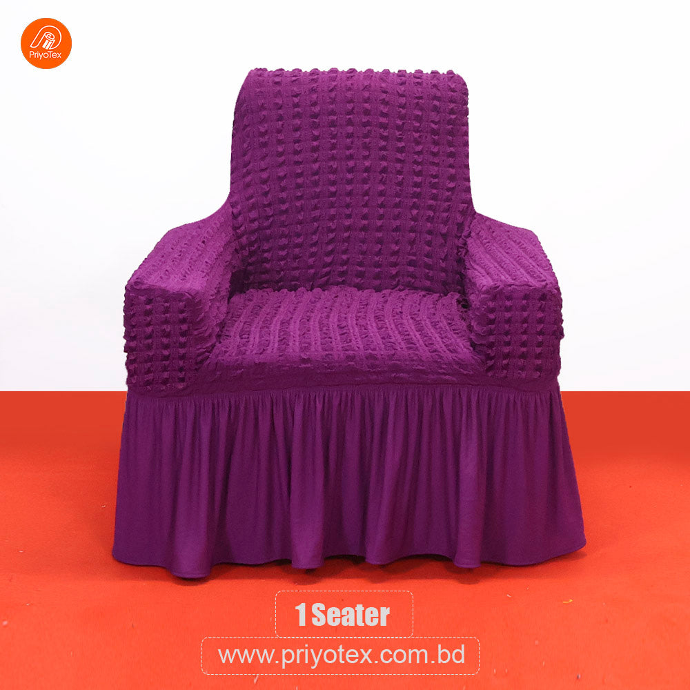 Premium Turkey Sofa Cover Violet Color | 500-3500 Tk