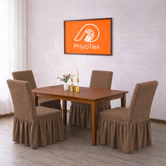 Milk Silk Turkey Chair Cover – Rich Coffee Color