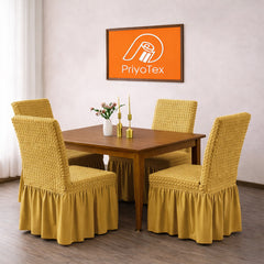 Turkey Dining Table Chair Cover Brown Color