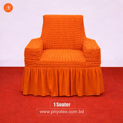 Premium Turkey Sofa Cover Orange Color