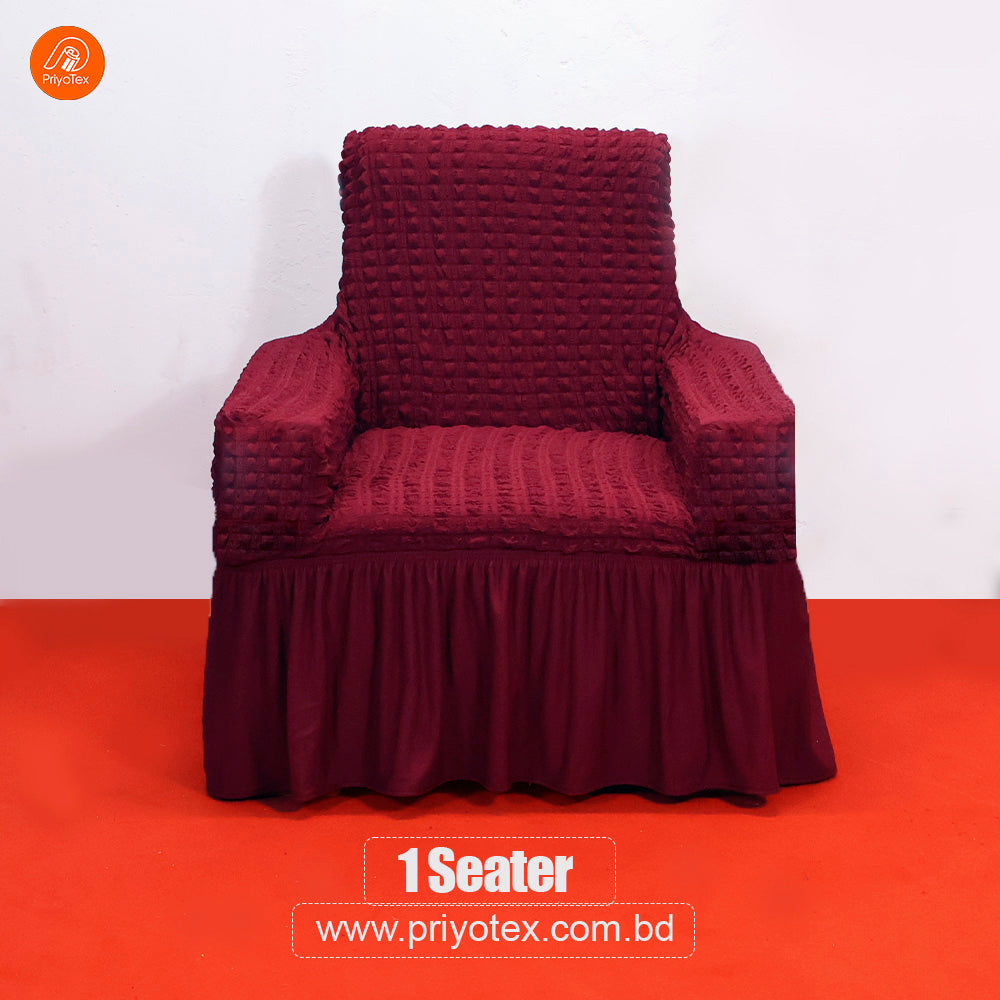Turkey Sofa Cover Deep Maroon Color | 500-3500 Tk