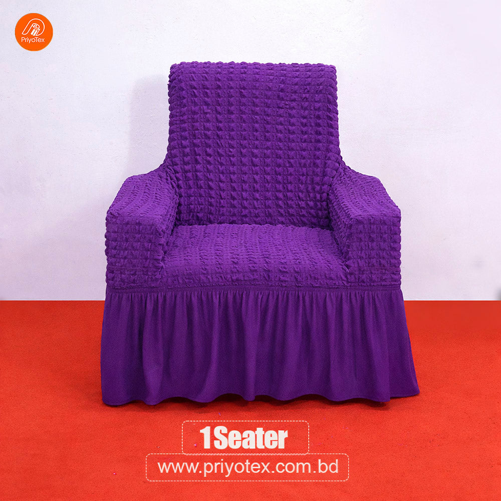 Premium Turkey Sofa Cover Purple Color