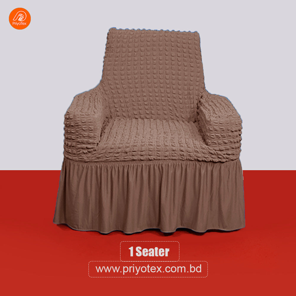 Premium Turkey Sofa Cover Milk Coffee Color