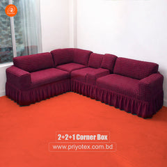 Turkey Sofa Cover Deep Maroon Color | 500-3500 Tk