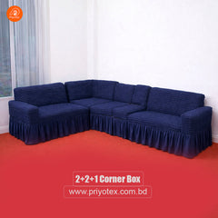 Turkey Sofa Cover Navy Blue Color | 500-3500 Tk