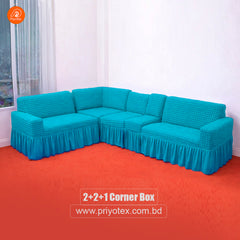 Premium Pest Color Turkish Sofa Cover Set