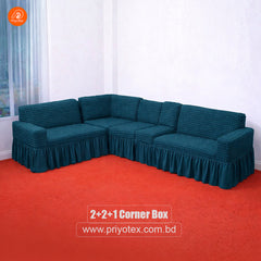 Premium Turkey Sofa Cover Sea Green Color