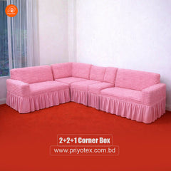 High Quality Turkish Sofa Cover Pink Color