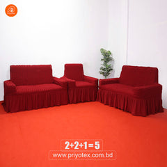Turkey Sofa Cover Maroon Color | 500-3500 Tk