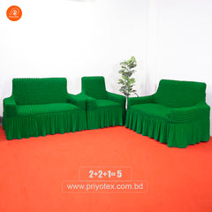 Turkey Sofa Cover Green Color Combo Pack