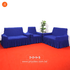 Royal Blue Turkey Sofa Cover Set | 500-3500 Tk