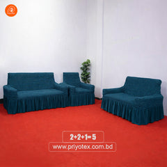 Premium Turkey Sofa Cover Sea Green Color