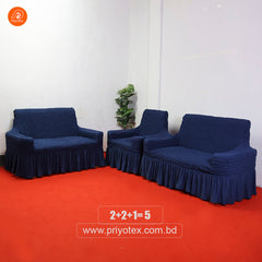 Turkey Sofa Cover Navy Blue Color | 500-3500 Tk