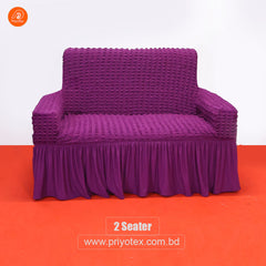 Premium Turkey Sofa Cover Violet Color | 500-3500 Tk