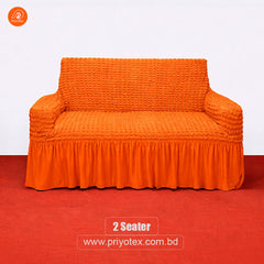 Premium Turkey Sofa Cover Orange Color