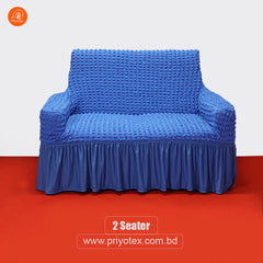 Blue Color Luxury Turkey Sofa Cover Set