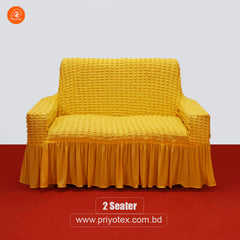 Premium Turkey Sofa Cover Yellow Color