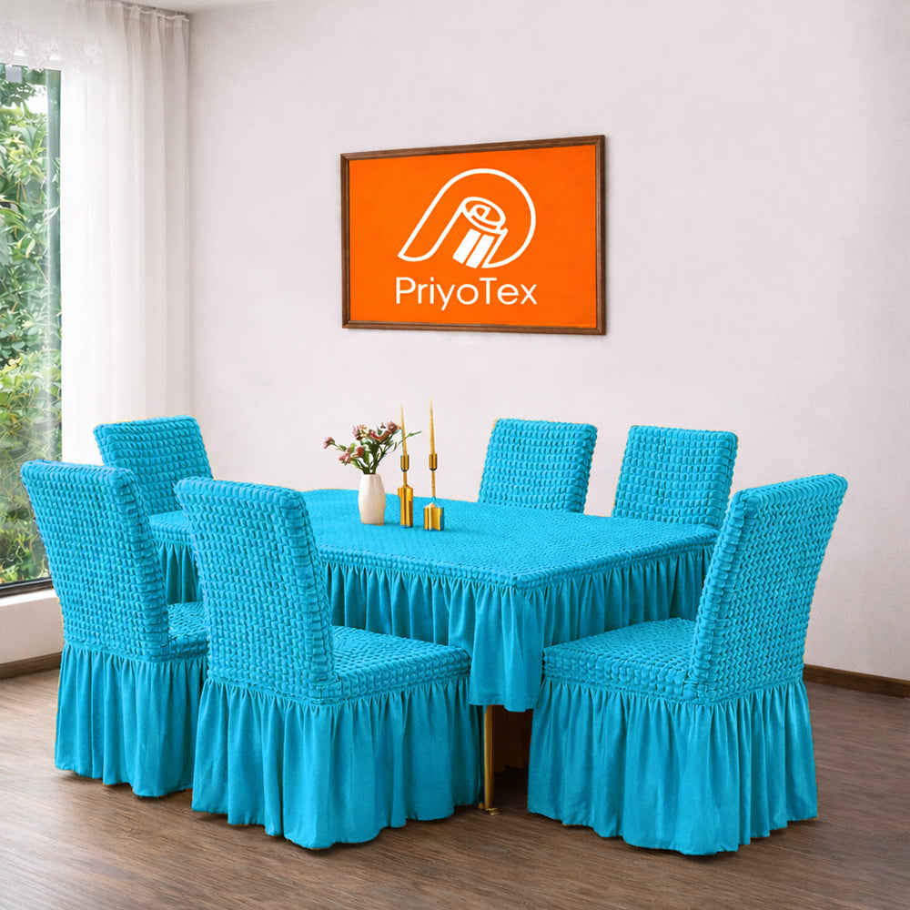 PriyoTex Premium Turkey Style Chair Cover – Set of 4 (Pest Color)