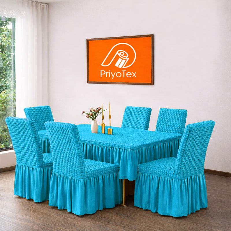 PriyoTex Premium Turkey Style Chair Cover – Set of 4 (Pest Color)