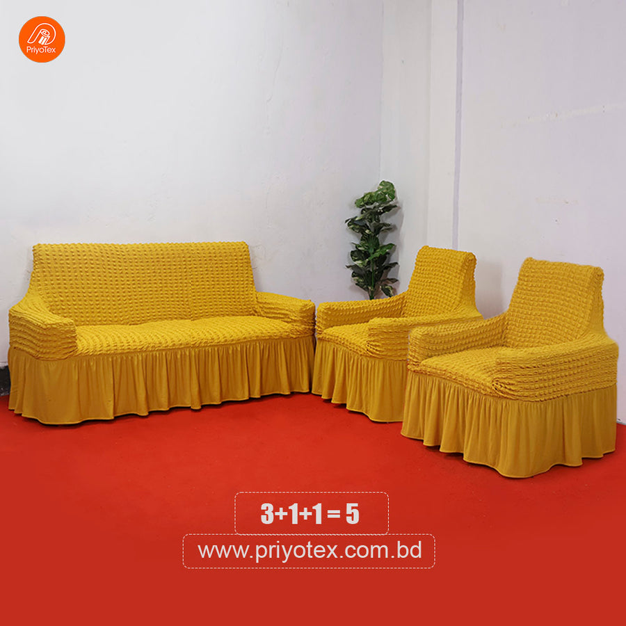 3+1+1 Seater Sofa Cover Set | ৩+১+১ সোফা কভার সেট