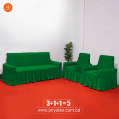 Turkey Sofa Cover Green Color Combo Pack