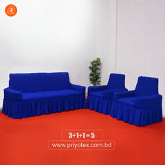 Royal Blue Turkey Sofa Cover Set | 500-3500 Tk