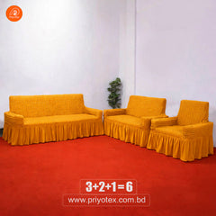 Turkey Sofa Cover – Golden Color – Best Price in BD