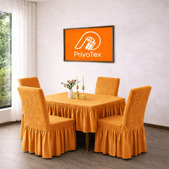 Premium Golden Color Turkey Chair Cover set