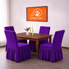Premium Turkey Style Chair Cover Purple Color
