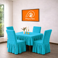 PriyoTex Premium Turkey Style Chair Cover – Set of 4 (Pest Color)