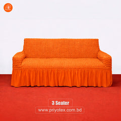 Premium Turkey Sofa Cover Orange Color