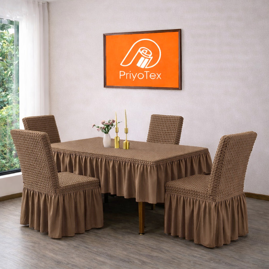 Milk Silk Turkey Chair Cover – Rich Coffee Color