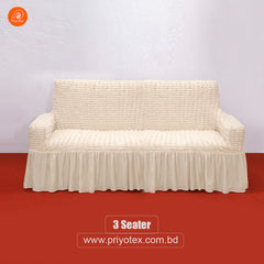 Original Turkish Sofa Cover Cream color Set