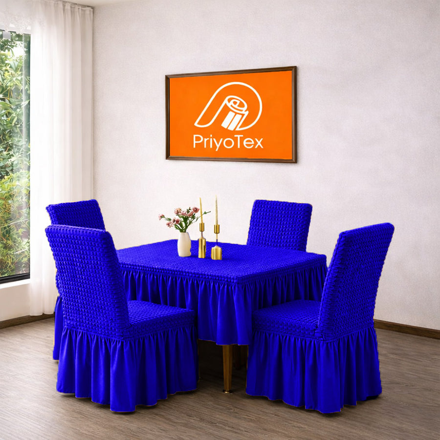 Premium Turkey Style Chair Cover – Color Royal Blue