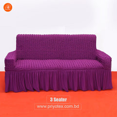 Premium Turkey Sofa Cover Violet Color | 500-3500 Tk