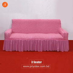 High Quality Turkish Sofa Cover Pink Color