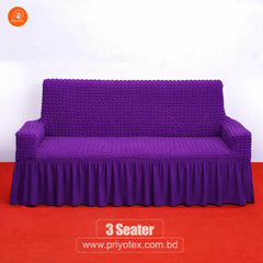 Premium Turkey Sofa Cover Purple Color
