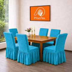 PriyoTex Premium Turkey Style Chair Cover – Set of 4 (Pest Color)