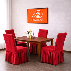 Buy premium Dining Table + 6 Pcs Chair Cover Sets online