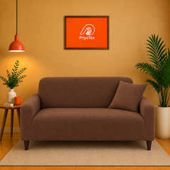 Coffee Color Honeycomb Sofa Cover