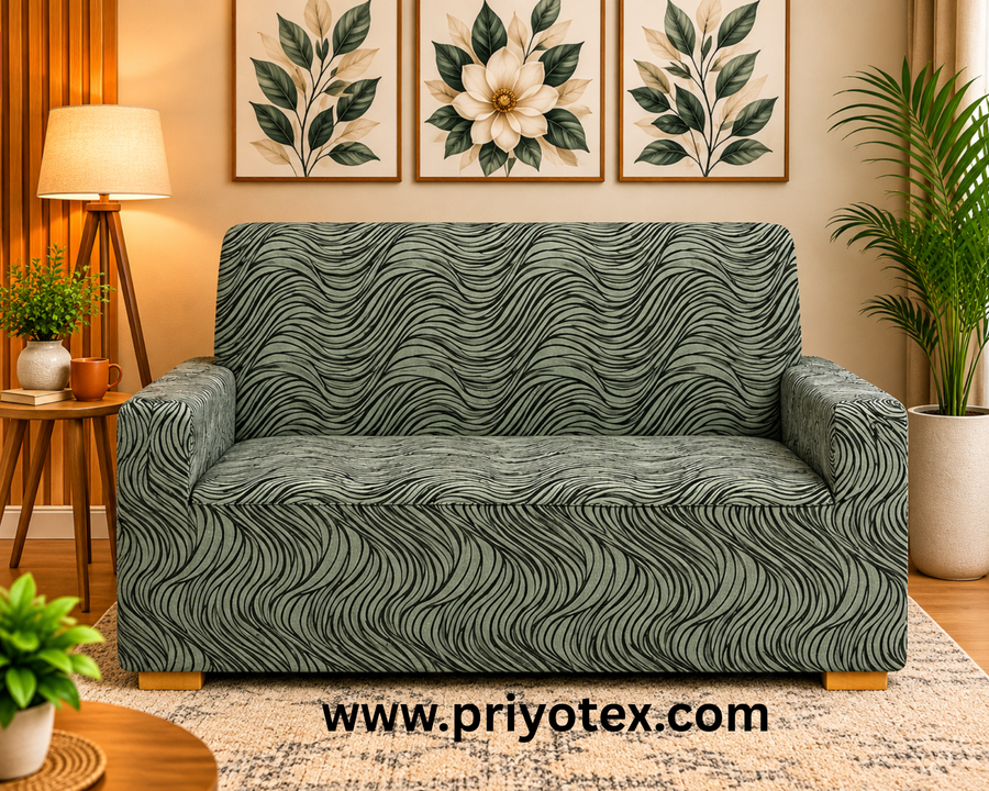 Banglalink Jacquard Sofa Cover Set Full Spandex Jacquard