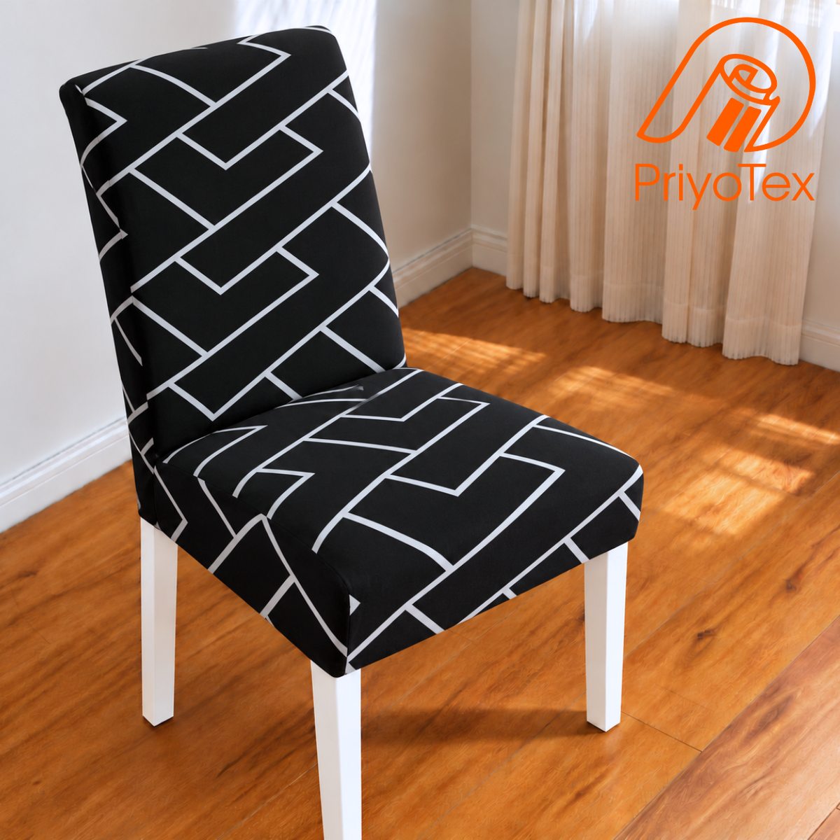 Modern line China Print Sofa Cover