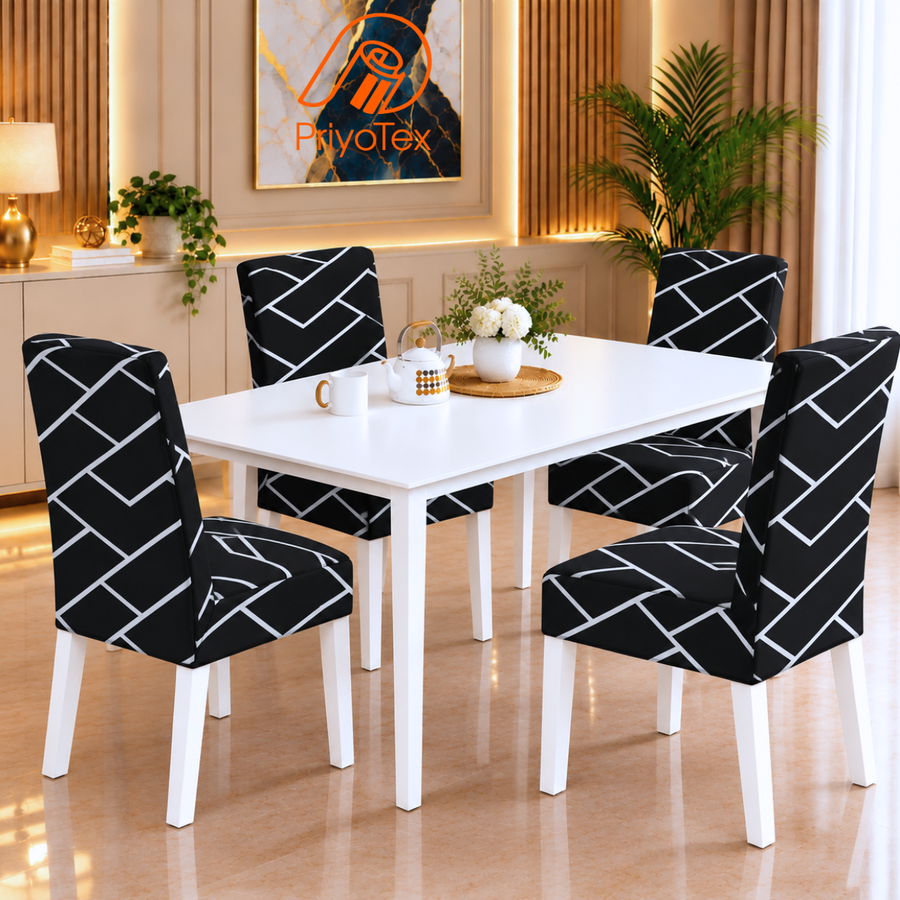 Modern line China Print Sofa Cover