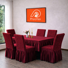 Turkey Chair Cover Deep Maroon Color
