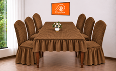 Buy premium Coffee Dining Table + 6 Pcs Chair Cover