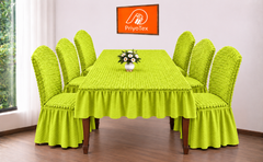 Turkish Chair Cover Lemon Color for Dining Table