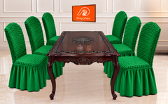 PriyoTex Premium Turkey Style Chair Cover – Set of 4 (Green)
