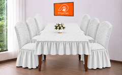 Premium Turkey Style Chair Cover – Set of 4 (White) Buy Now