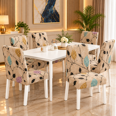 Dynasty Cream Modern China Print Chair Cover